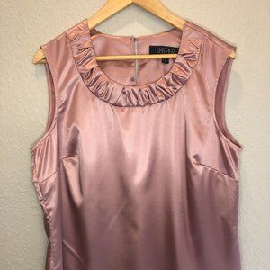 KASPER | Women Blouse | Pink | Pleated | SZ 14